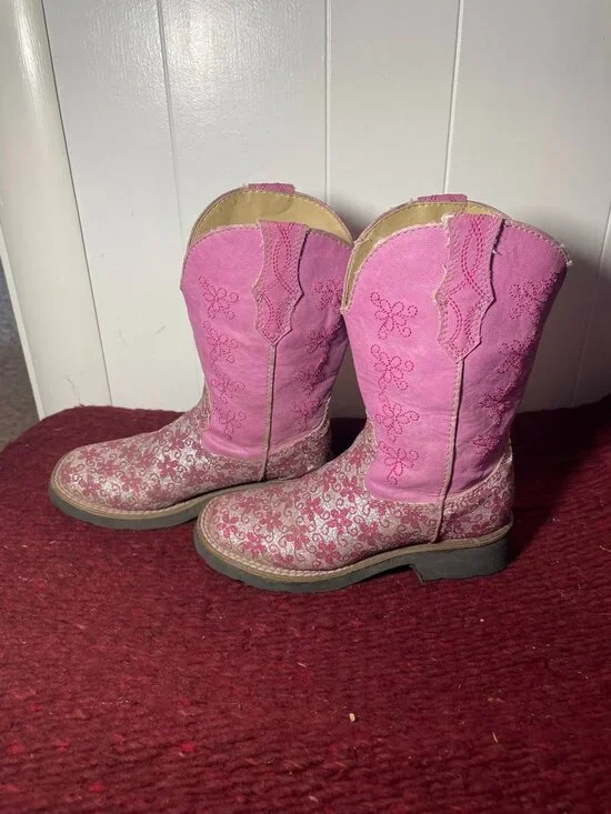 Girls 11 Roper Cowboy Boots - Picture 2 of 5